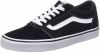 Lage Sneakers Vans ward suede canvas black/white online kopen