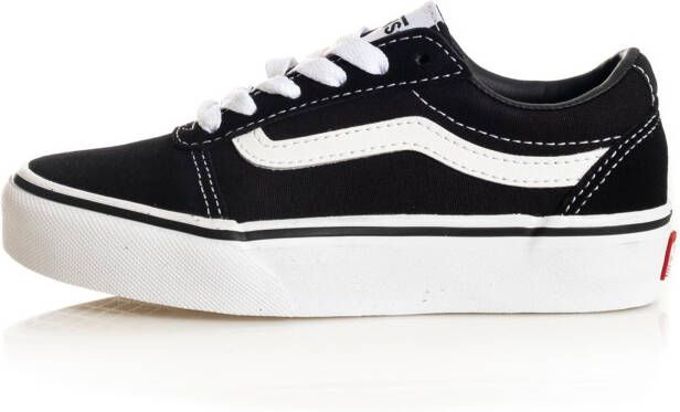 Vans Ward Suede Canvas Dames Sneakers Black White Maat 40