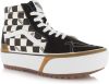 Vans Zapatillas Sk8 Hi Stacked Cuadros , Zwart, Dames online kopen