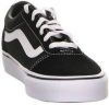 Lage Sneakers Vans ward suede canvas black/white online kopen