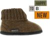 Bergstein Cozy pantoffel bruin kids online kopen