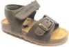 Develab 48195 leren sandalen kaki online kopen