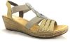 Rieker dames sandalen met hak Goudkleur online kopen