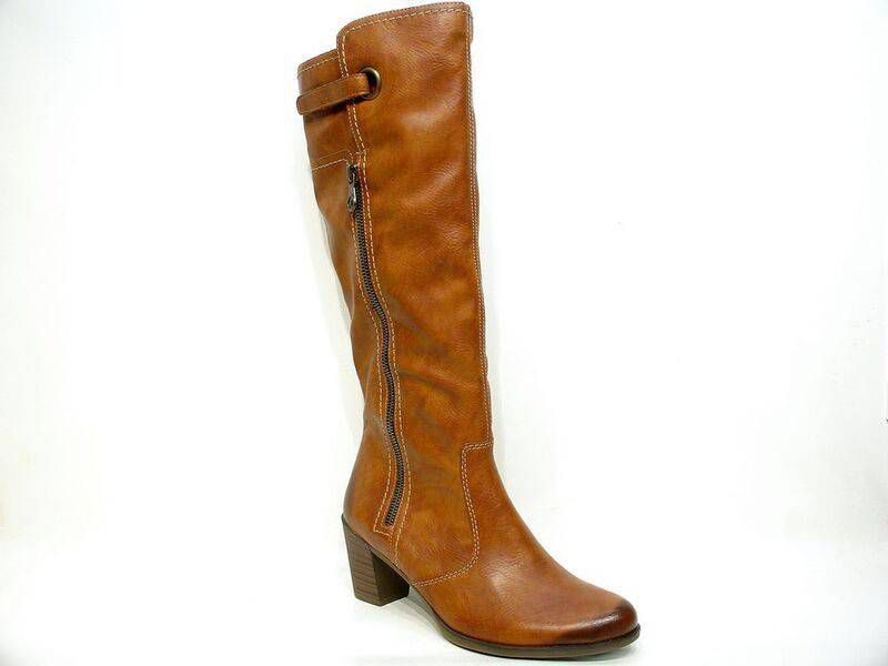 Rieker Laars Dames Bruin/Cognac - Schoenen.nl
