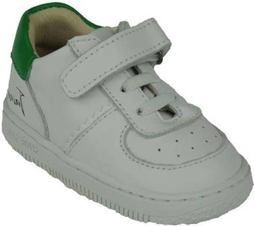 Shoesme BN22S003 D leren sneakers wit/groen online kopen