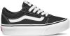 Vans Ward Platform Sneaker Meisjes Zwart online kopen