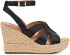 Ugg Careena wedge sandals , Zwart, Dames online kopen