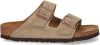 Birkenstock Arizona zachte voetbedden Suede lederen sandalen , Beige, Dames online kopen