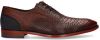 Floris van bommel SFM 30238 Dark Cognac G+ Wijdte Veterschoenen online kopen