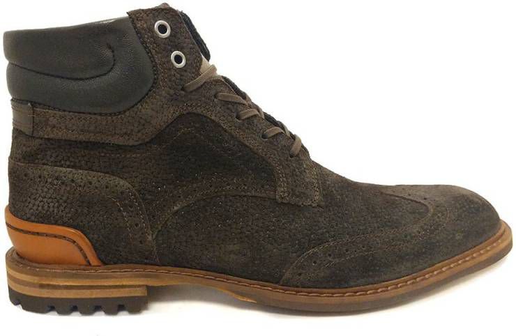 Floris van Bommel Floris van Bommel Veterschoen Floris Dressed DarkBlue  PrintMetallic 18106/07 - Vindjeschoen.nl