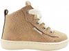 Develab 41362 hoge leren sneakers beige online kopen