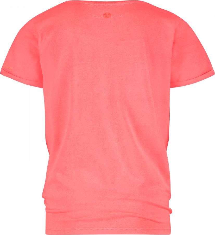 VINGINO ! Meisjes Shirt Korte Mouw Maat 104 Hardroze Katoen/elasthan online kopen