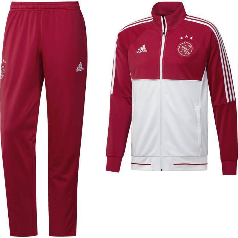 Niet ingewikkeld mezelf lavendel Adidas Ajax Trainingspak 2017-2018 Bold Red White - Vindjeschoen.nl