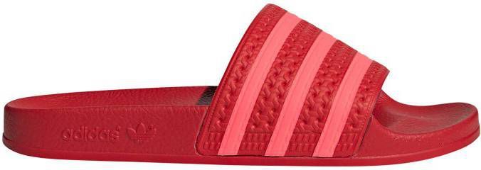 Adidas Originals adilette badslippers rood/roze - Vindjeschoen.nl
