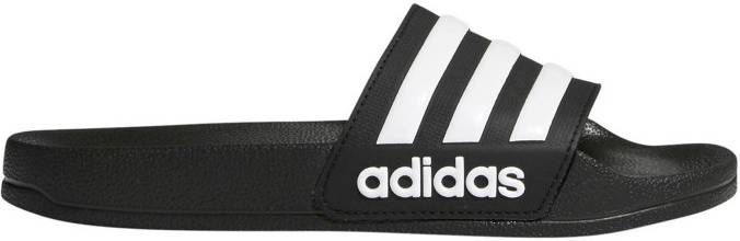 Adidas Kids adidas ADILETTE SHOWER Badslippers Zwart Wit Kids online kopen