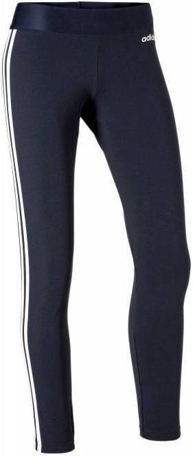 Adidas Sportlegging dames 3-stripes voor dames blauw - Vindjeschoen.nl