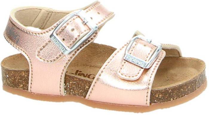 Kipling Easy 4 leren sandalen roségoud - Vindjeschoen.nl