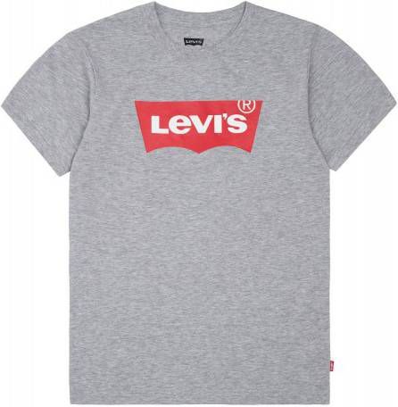 Levi's Kids T shirt Batwing met logo grijs melange online kopen
