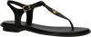 Michael Kors Mallory Thong leren sandalen zwart online kopen