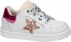 Nelson Kids leren sneakers met glitters wit/roze online kopen