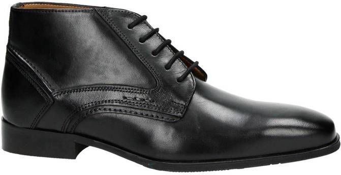 Nelson hoge nette schoenen zwart Vindjeschoen