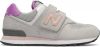 New Balance 574 sneakers lichtgrijs/roze/fuchsia online kopen