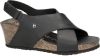 Panama Jack Valeska Basics nubuck sandalettes zwart online kopen
