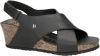 Panama Jack Valeska Basics nubuck sandalettes zwart online kopen