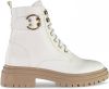 PS Poelman POSH by Poelman Cato veterboots met siergesp off white online kopen