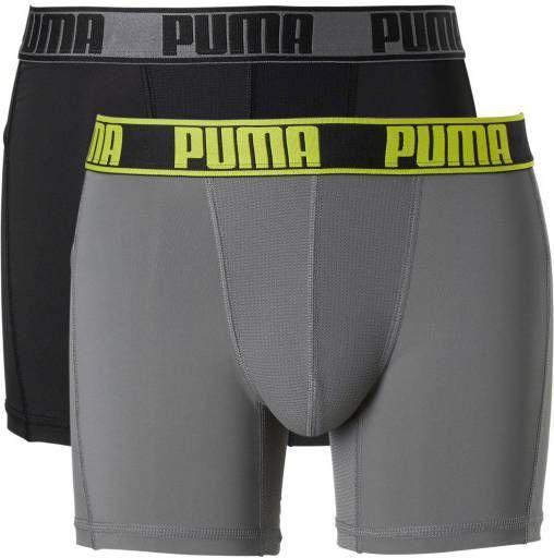 Puma Heren 2-pack Active Style Sport Boxershorts Grijs XXL - Vindjeschoen.nl