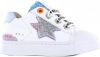 Shoesme SH22S010 D leren sneakers met glitters wit/multi online kopen