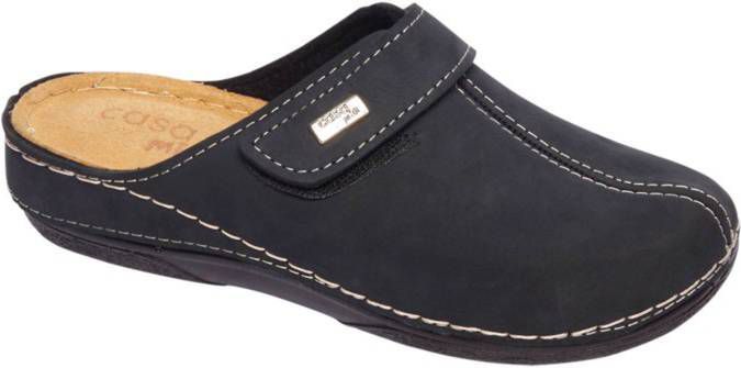 Leren pantoffels sales van haren