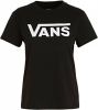 Vans Flying V Logo T Shirt Dames Black/White Dames online kopen