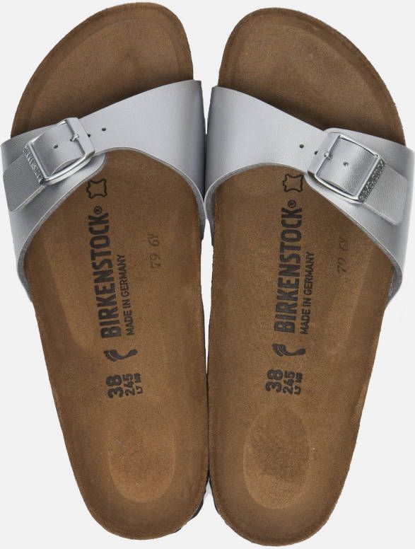 Birkenstock Slippers Madrid BF Narrow Zilverkleurig online kopen