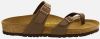 Birkenstock Slippers Mayari regular Birko Flor Nubuck Bruin online kopen