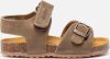 Develab 48195 leren sandalen kaki online kopen