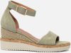 Tamaris pistacchio casual open sandals , Groen, Dames online kopen